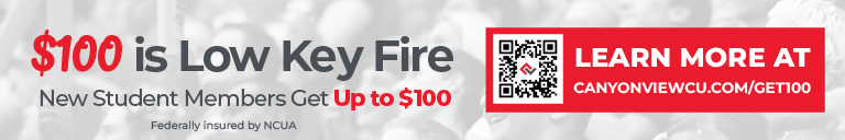 Wide banner ad, 100 dollars is Low Key Fire