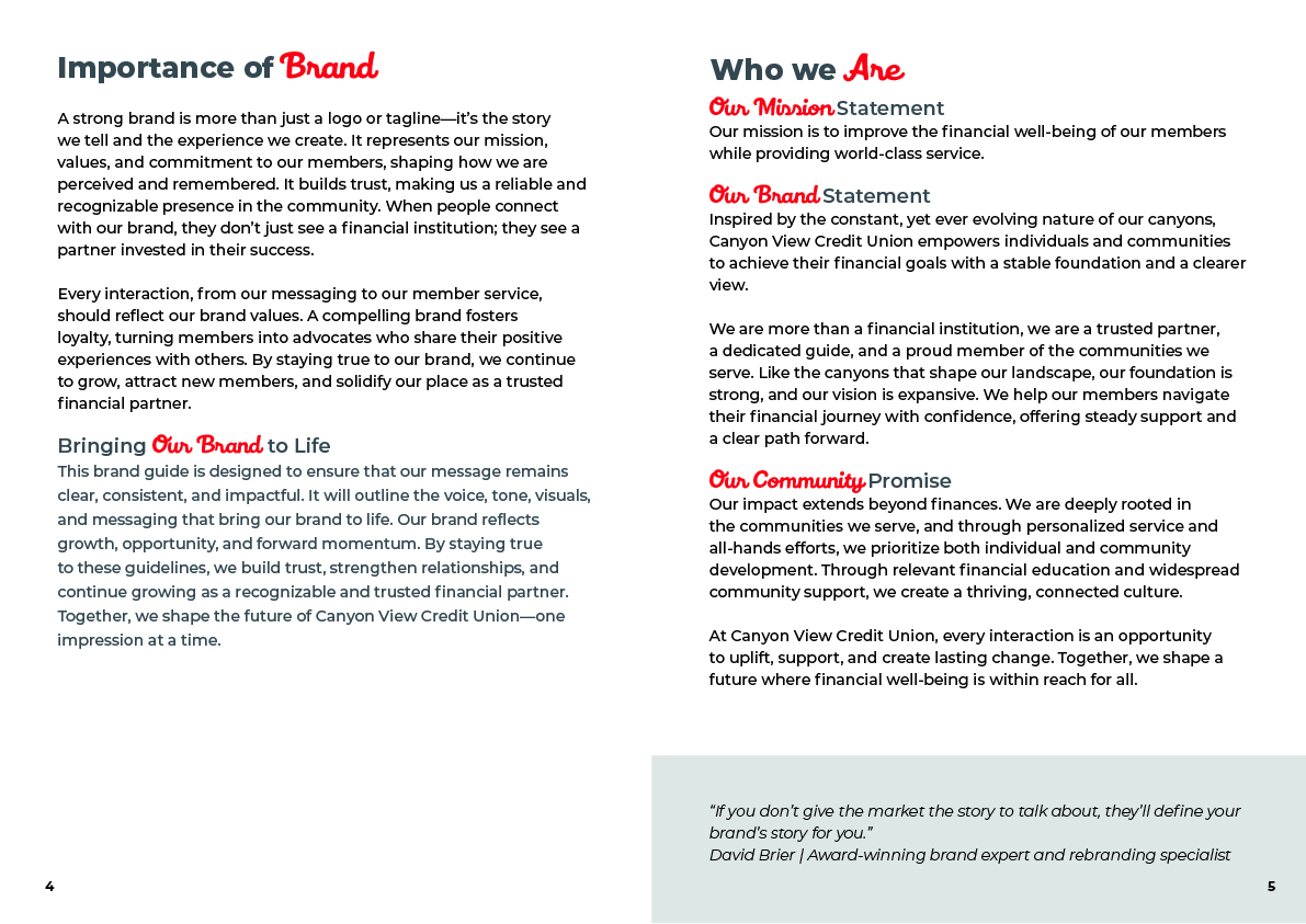 Importance of brand and who we are
