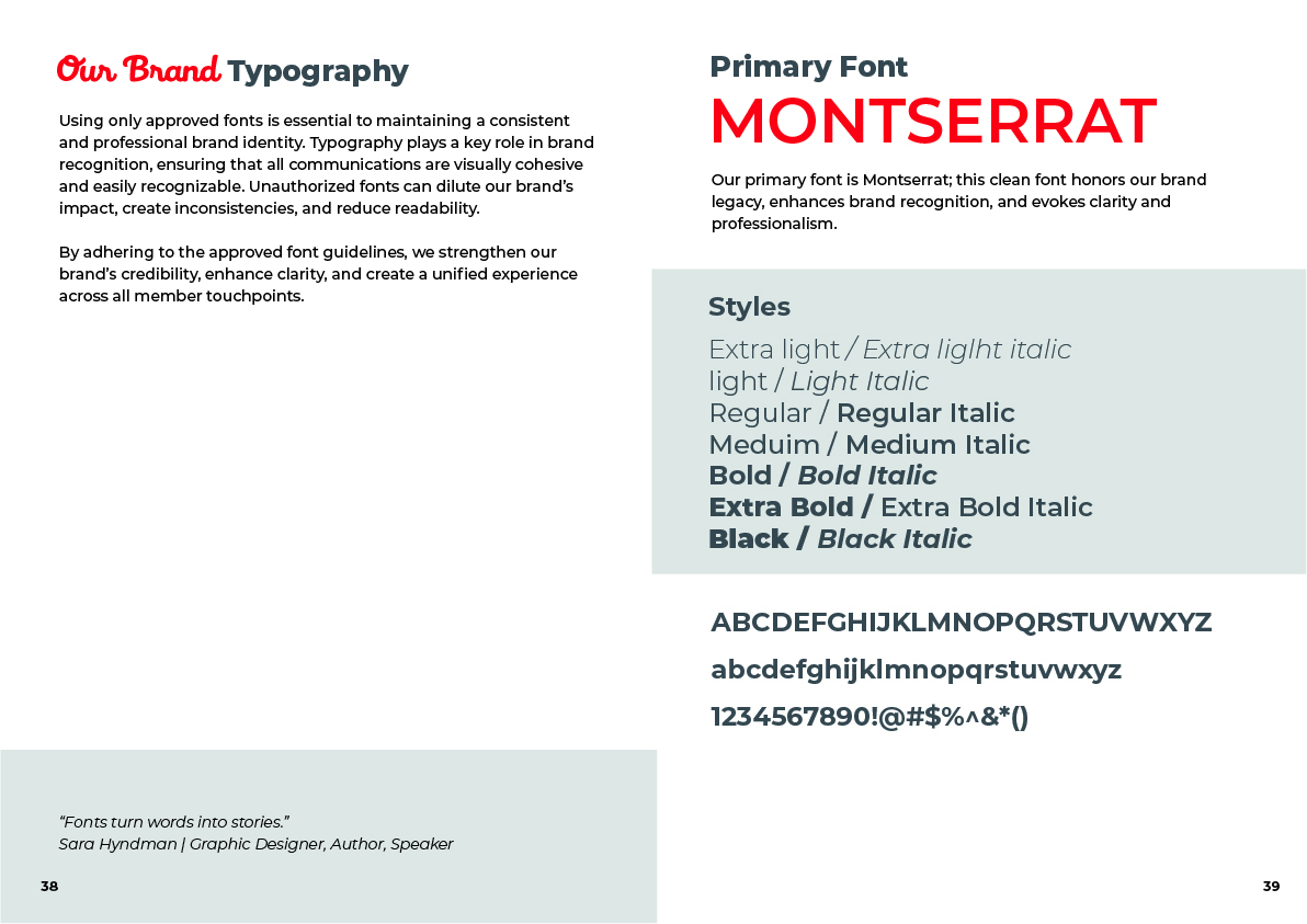 Typography, Montserrat