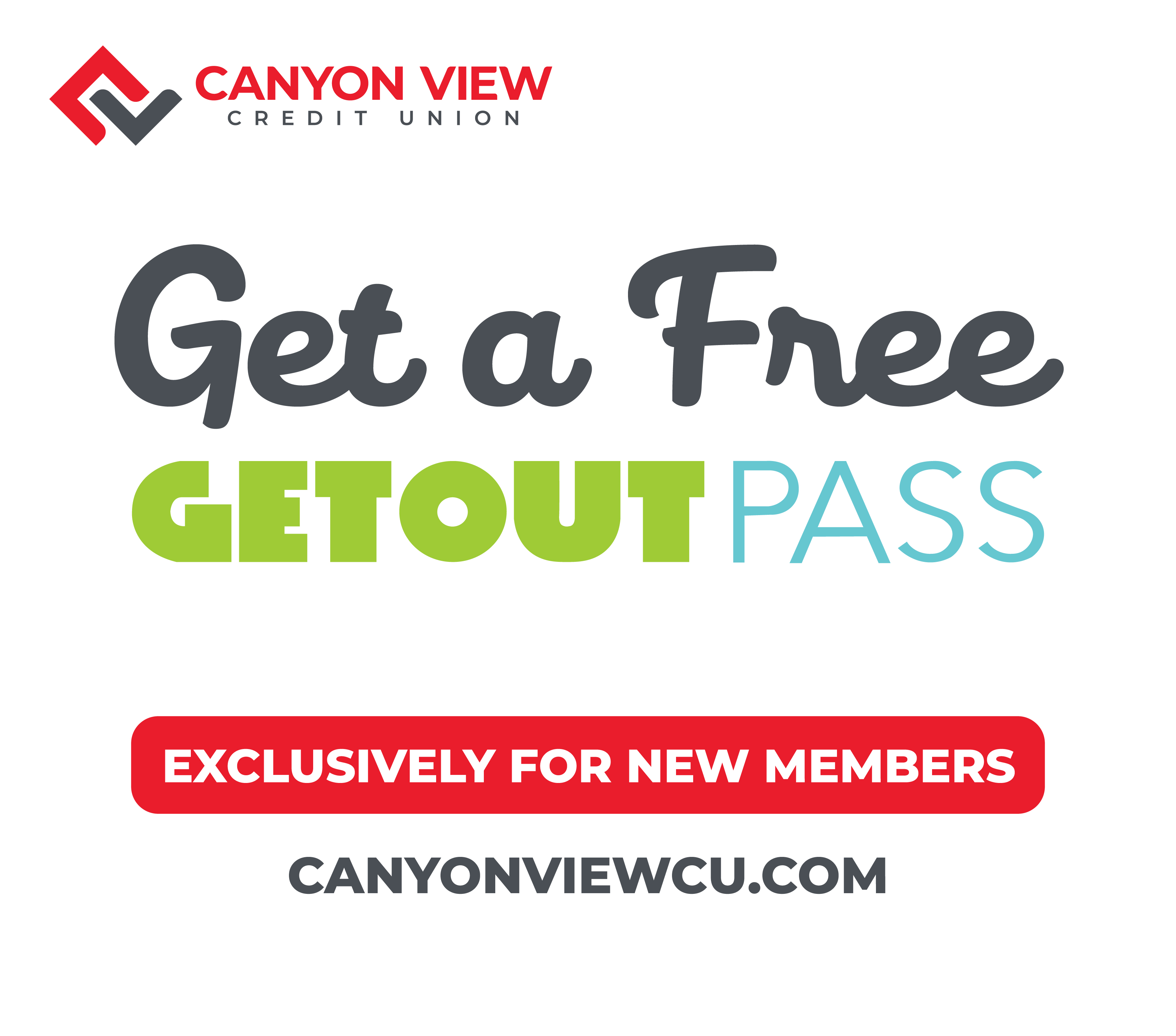 Interactive touch screen, Get a Free Get Out Pass, exclusively for new members