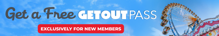 Online banking slim banner, Get a Free Get Out Pass